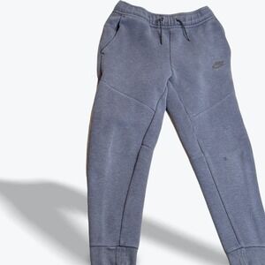 Kids Nike Tech Fleece Jogger Pants Blue Training Sweatpants Size L